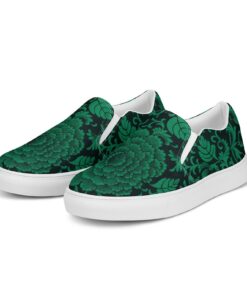 Chinoiserie Floral Canvas Slip On Ki70