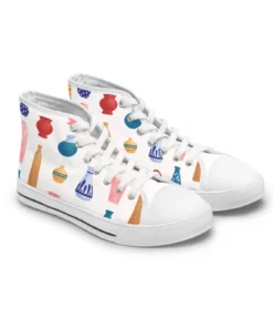 Colorful Pottery High Top Sneakers Ki40