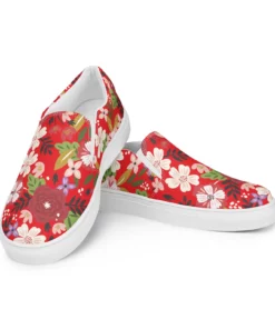 Floral Garden Canvas Slip On Ki59