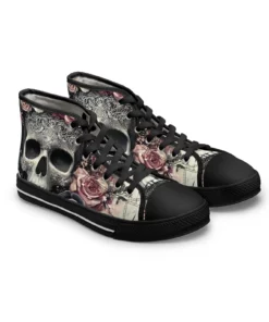 Gothic Floral High Top Sneakers Ki54