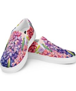 Hyacinth Blossom Canvas Slip On Ki72