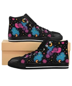 Space Stitched Whimsy Galaxy High Top Sneakers Ki39
