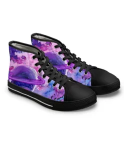 Purple Galaxy High Top Sneakers KI50