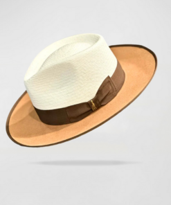 Effortless Class Two Stone Straw Felt Fedora Hat-Camel