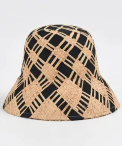 Handmade Raffia Straw Bucket Hat Foldable Sun Hats