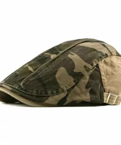 Patchwork Washed Cotton Flat Cap