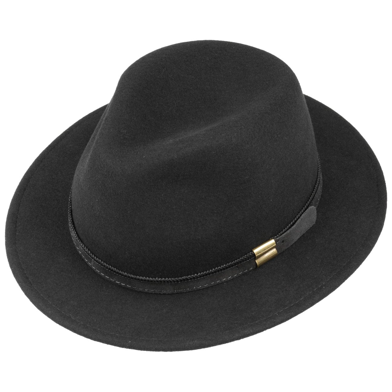 Small Brim Traveller Felt Fedora Hat - Image 2