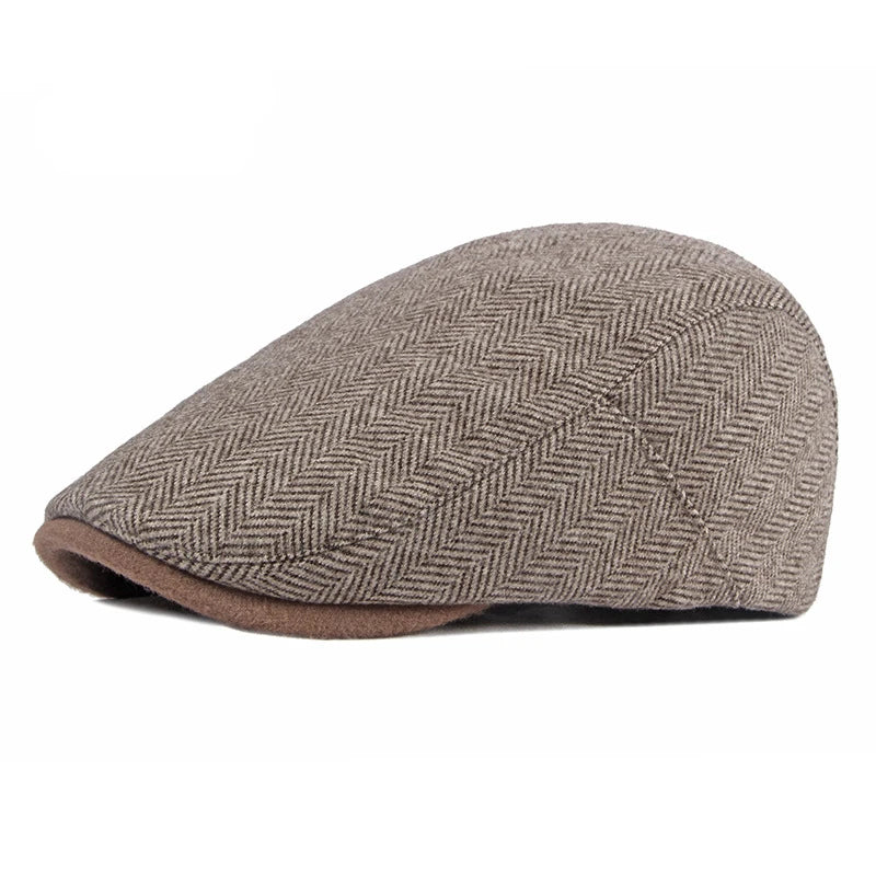 Solid Color Classic Cotton Flat Cap - Image 2