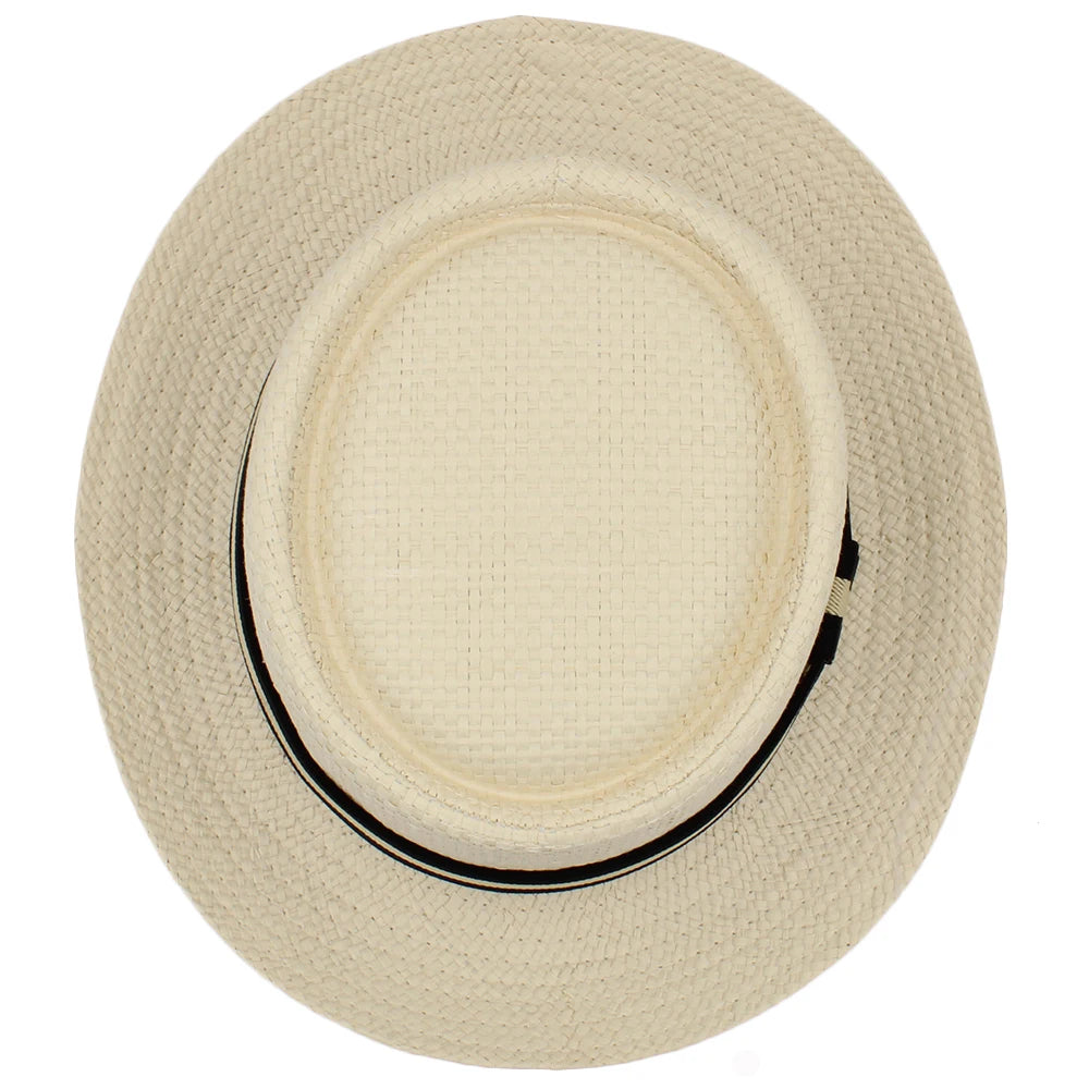 Straw Pork Pie Hats Summer Sunhat Boater hat - Image 5