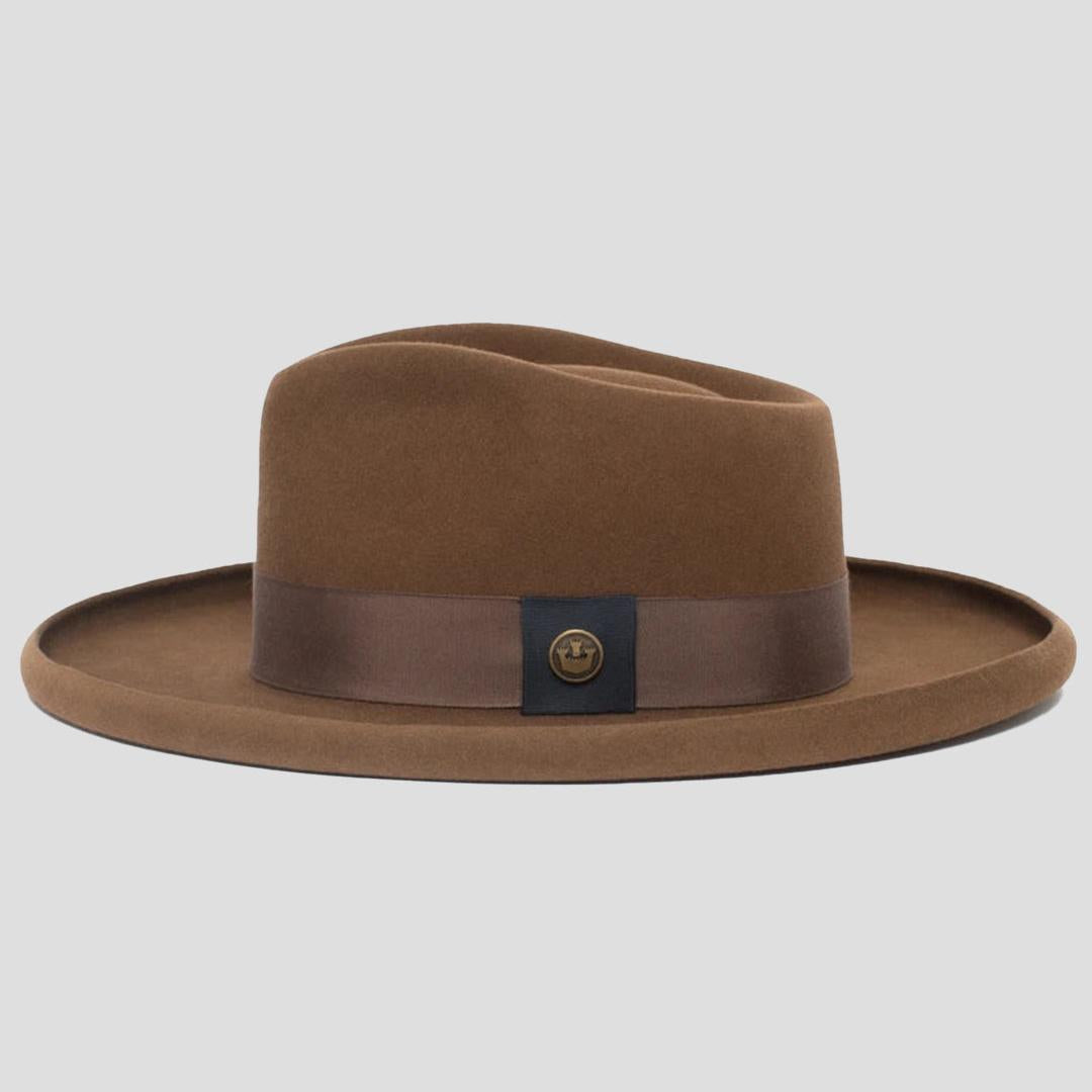 Tasteful Wide Brim Felt Fedora - Image 13