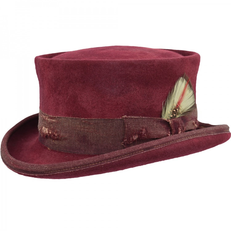 Vintage Vogue Funky Aged Top Hat in Brown - Image 6