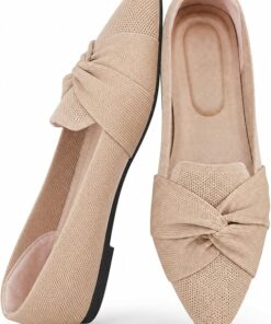 Comfortable Knit Dressy Flats KI31
