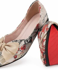 Dressy Embroidery Ballet Flats KI40