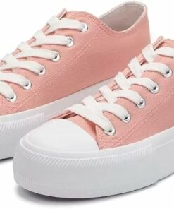 Fashion Pinky Platform Canvas Sneaker KI70