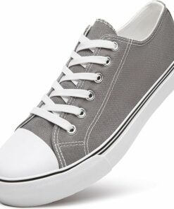 Grey Classic Canvas Sneakers KI61