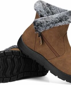 Light Brown Winter Snow Boots KI10