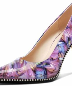 Purple Vortex Stiletto Mid Heel KI50