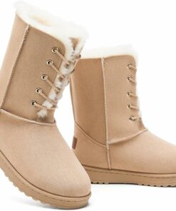 Snow Fuzzy Mid Calf Warm Booties KI21