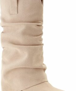 Square Toe Chunky Block Heel Boots KI15
