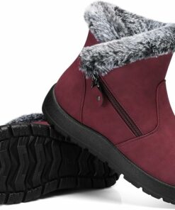 Winter Red Snow Boots KI12