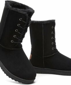 Women's Black Winter Boots KI19