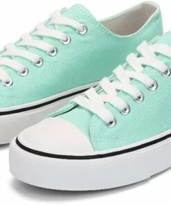 Women’s Lace Up Canvas Sneakers KI76