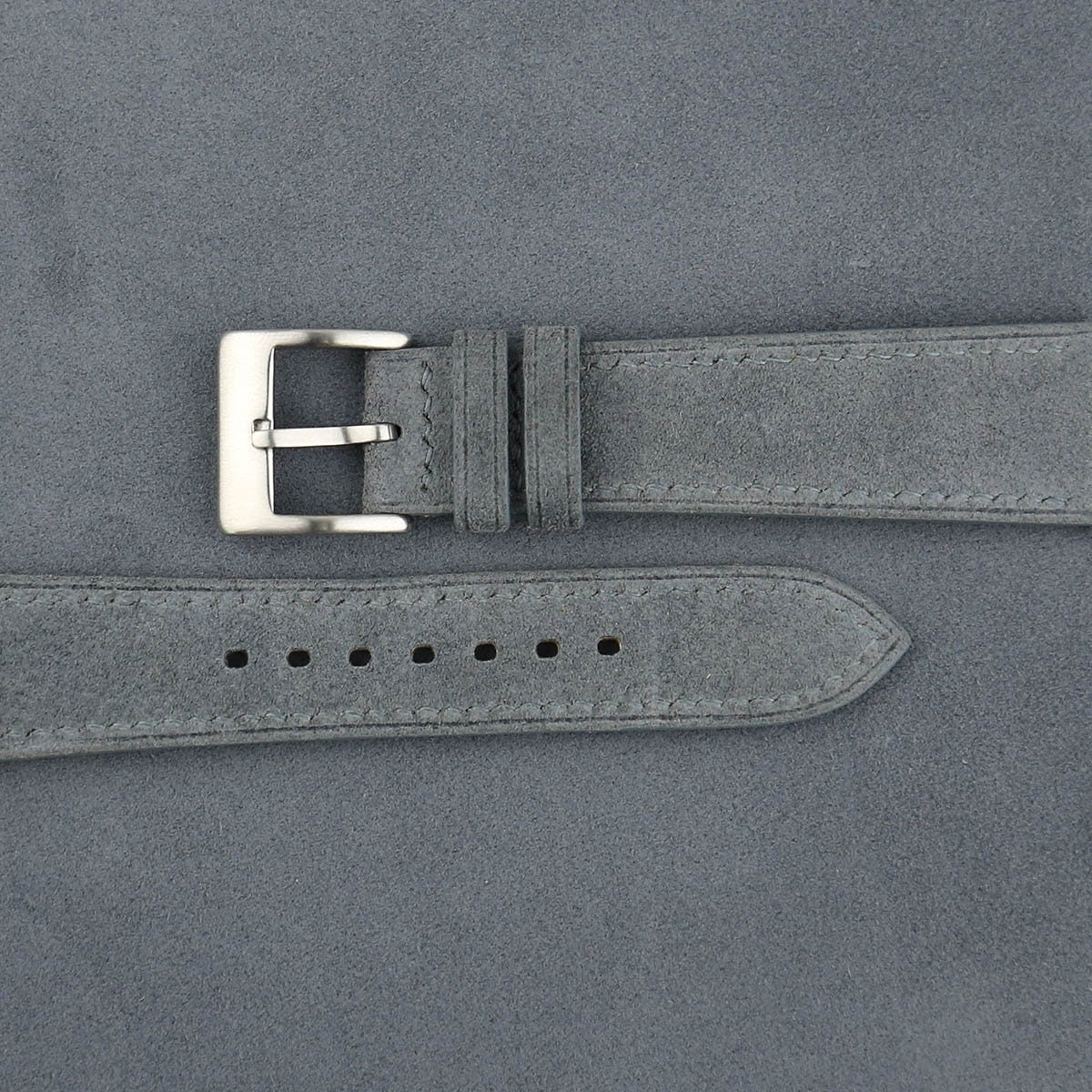 Suede Leather Watch Strap in Graphite Grey · Handmade in Saigon - Image 3