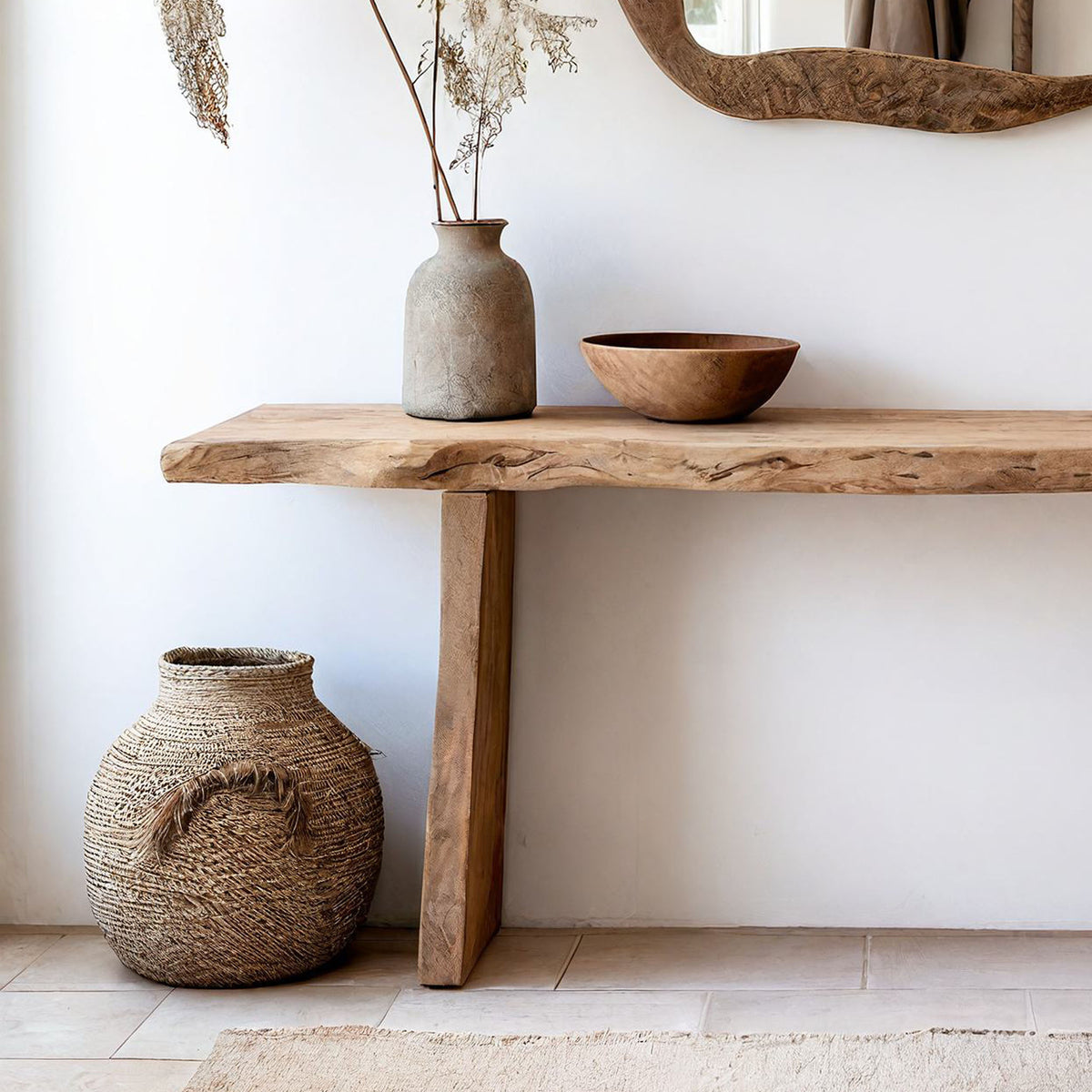 Solid Wood Entryway Console Table with Clean Lines - Image 3
