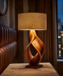 Monkey Pod Sculptural Table Lamp for Desk or Studio
