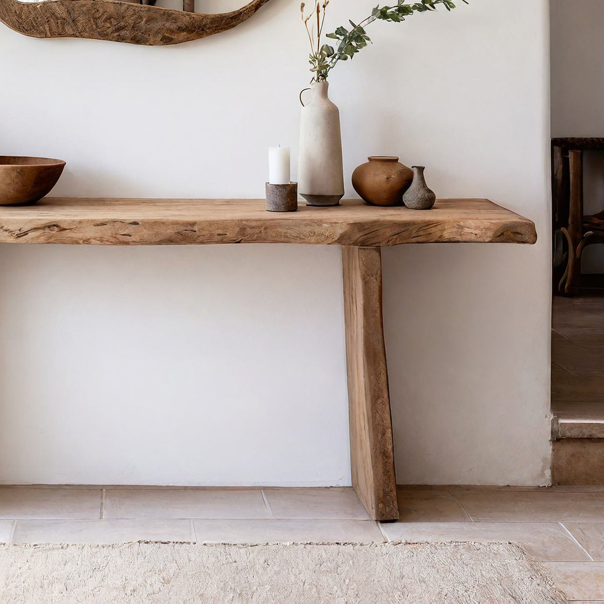 Solid Wood Entryway Console Table with Clean Lines - Image 4