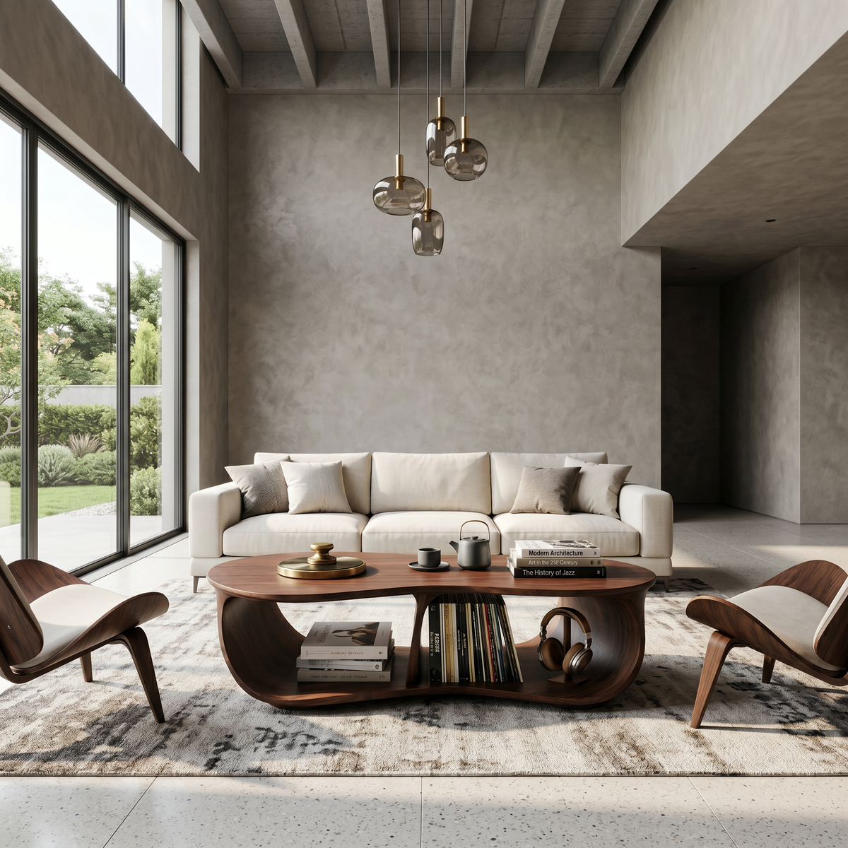 Low Profile Handcrafted Solid Wood Coffee Table, Classic Lines - Image 7