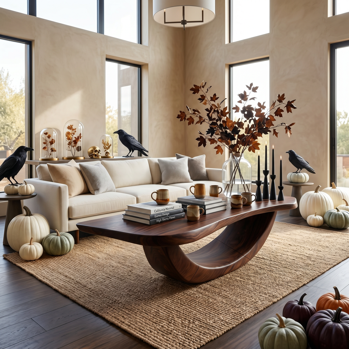 Farmhouse Live Edge Solid Wood Coffee Table with Rustic Finish - Image 7