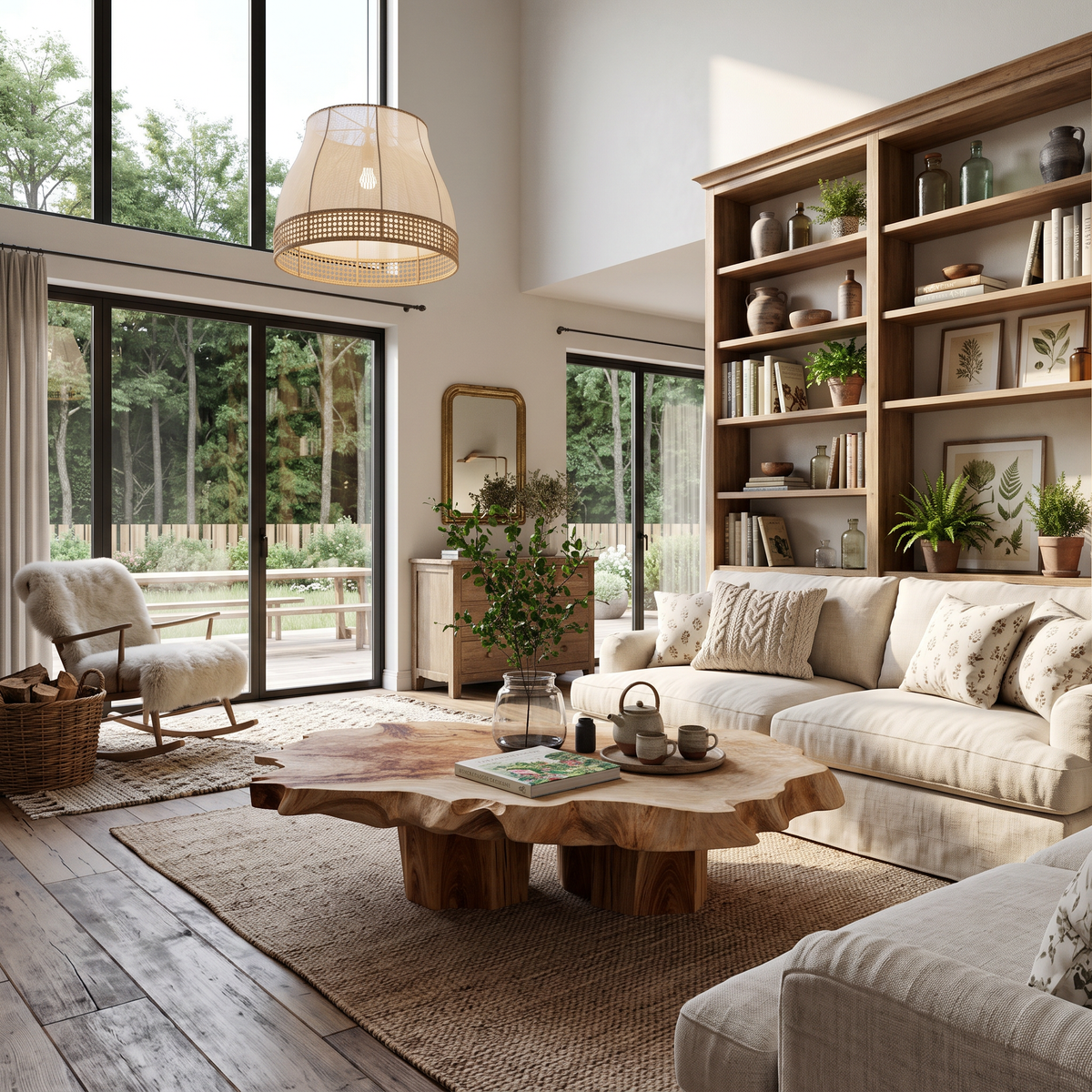 Handcrafted Solid Wood Coffee Table with Low Classic Profile - Image 5