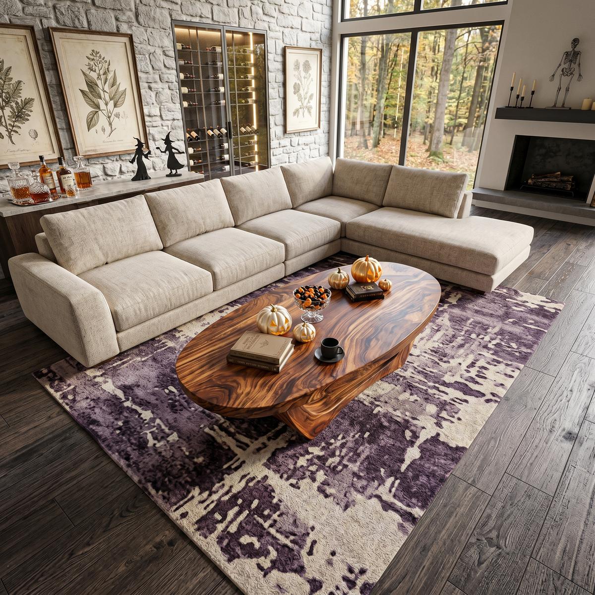 Handcrafted Live Edge Wood Coffee Table for Living Room - Image 2