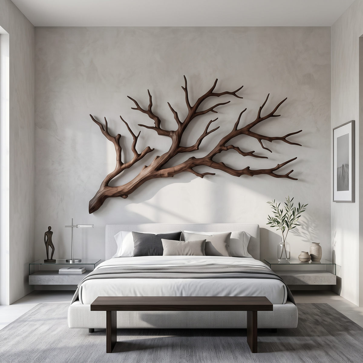 Rustic Natural Tree Root Wall Art for Bedroom Headboard Wall - Image 7