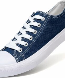 Denim Low Top Canvas Sneakers KI88