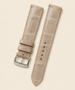 Alligator Leather Watch Strap in Beige · Handmade in Saigon