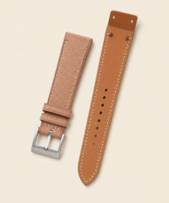 Babele Leather Watch Strap in Beige · Fixed Bars · Handmade in Saigon