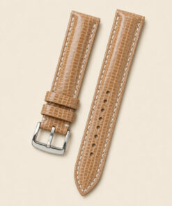 Lizard Leather Watch Strap in Beige · Handmade in Saigon
