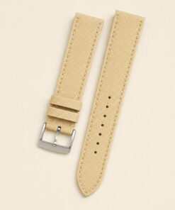 Sailcloth Rubber Watch Strap in Beige · Handmade in Saigon
