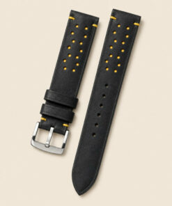 Pueblo Leather Watch Strap in Black · Rally · Handmade in Saigon