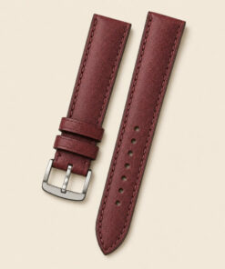 Pueblo Leather Watch Strap in Burgundy · Handmade in Saigon