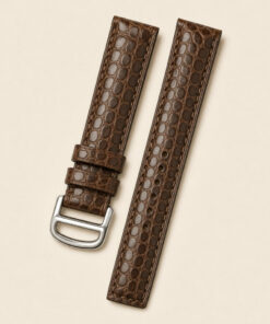 Alligator Leather Watch Strap in Chocolate · Handmade in Saigon
