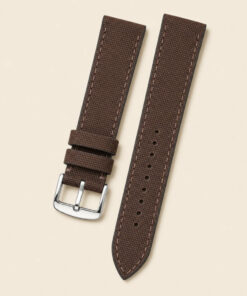 Canvas Watch Strap in Chocolate Brown · Handmade in Saigon