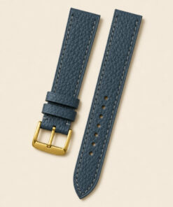 Togo Leather Watch Strap in Slate Blue · Handmade in Saigon