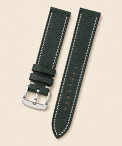 Babele Leather Watch Strap in Dark Green · Handmade in Saigon
