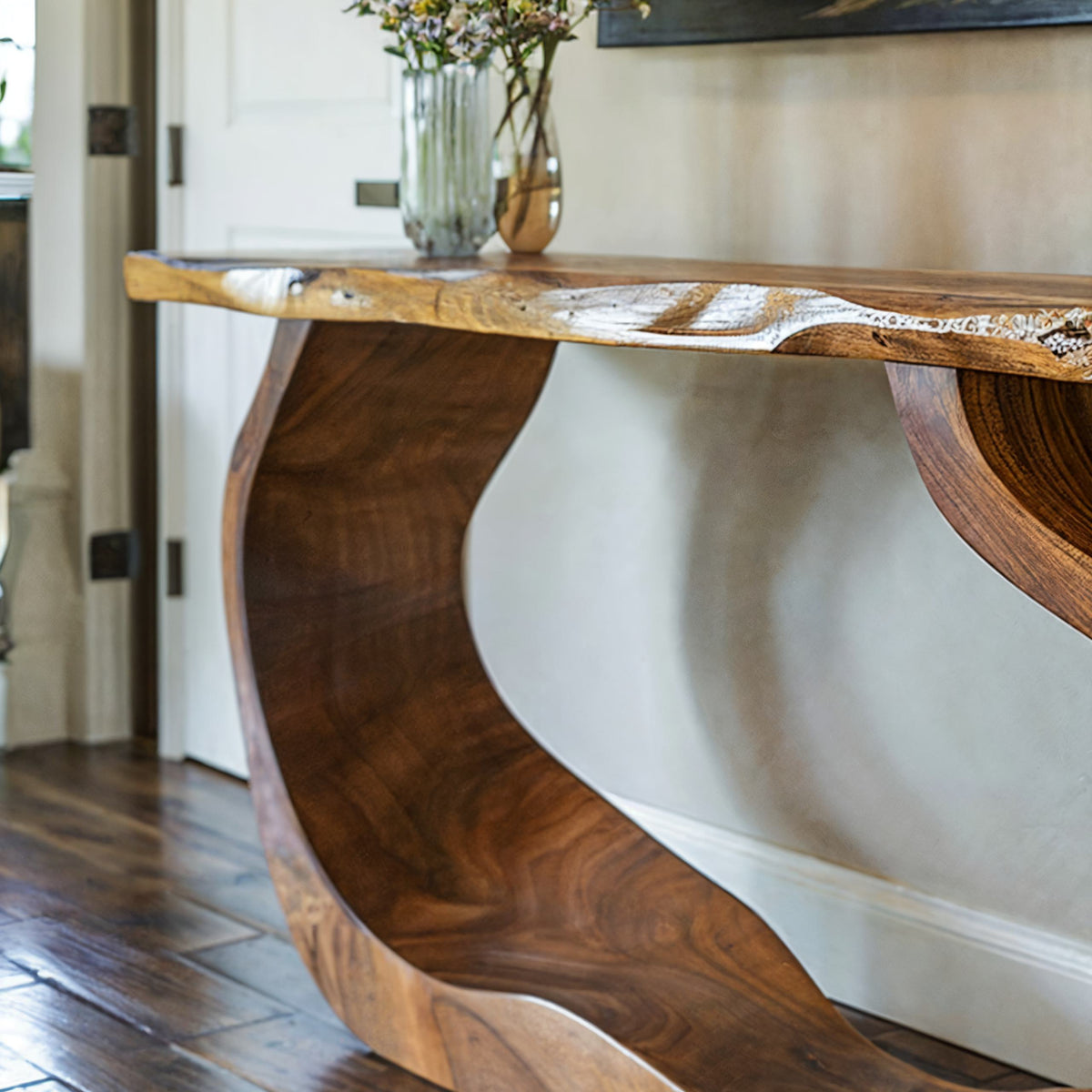 Solid Wood Entryway Console Table with Clean Modern Lines - Image 3