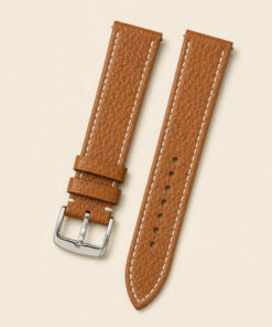 Togo Leather Watch Strap in Gold · Handmade in Saigon