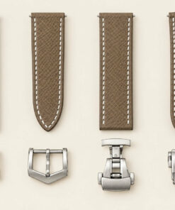 Alligator Leather Watch Strap in Customizable Black · Handmade in Saigon