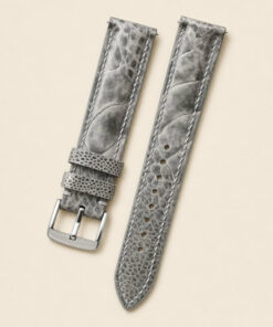 Ostrich Leather Watch Strap in Gray · Handmade in Saigon